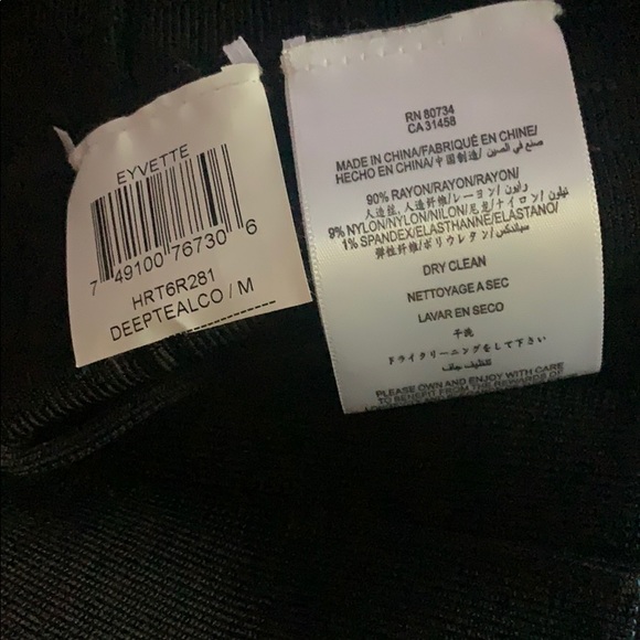 HERVE LEGER Eyvette Colorblock Bandage Dress - Picture 5 of 5